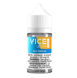 [jsvi2010-ab] Alberta *EXCISED* Nicotine Liquid Vice Ultra Salt 30ml Razz Rush Ice