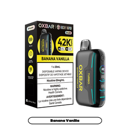[oxb1402b-mb] Manitoba *EXCISED* Disposable Vape Oxbar G42K Banana Vanilla Box of 4
