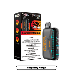 [oxb1412b-mb] Manitoba *EXCISED* Disposable Vape Oxbar G42K Raspberry Mango Box of 4