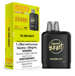 [fvb1561b-mb] Manitoba *EXCISED* Nicotine Pod Flavour Beast Level X Boost G2 VC Delight Box of 6