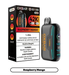 [oxb1412b-on] Ontario *EXCISED* Disposable Vape Oxbar G42K Raspberry Mango Box of 4