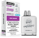 Manitoba *EXCISED* Nicotine Pod Flavour Beast Level X Unleashed Boost G2 Epic Grape Box of 6