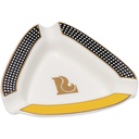 Ashtrays Lucienne Checkered Yellow Triangle Large