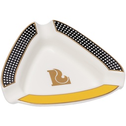 [ewt085] Ashtrays Lucienne Checkered Yellow Triangle Large