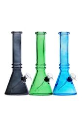 Glass Bong  Double Ring Beaker 10"