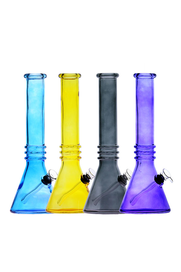 Glass Bong  Triple Ring Beaker 12"