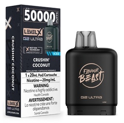 [fvb2202b-mb] Manitoba *EXCISED* Nicotine Pod Flavour Beast G2 Ultra Crushin' Coconut Box of 6