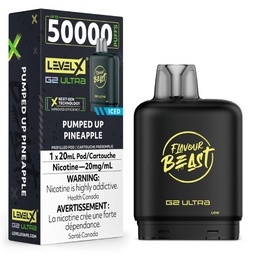[fvb2209b-mb] Manitoba *EXCISED* Nicotine Pod Flavour Beast G2 Ultra Pumped Up Pineapple Box of 6