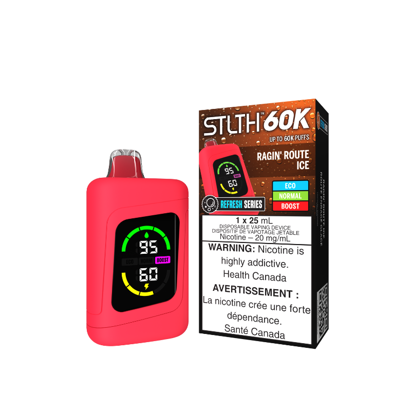 Manitoba *EXCISED* Disposable Vape STLTH 60K Ragin' Route Ice Box of 4