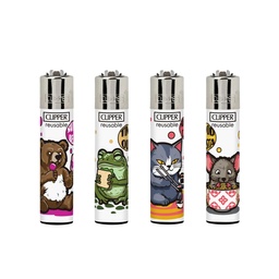 [clp058b] Lighter Clipper Random Creatures White Box of 48