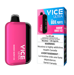 [vic2002b-mb] Manitoba *EXCISED* Disposable Vape Vice Ultra 60K Bangin' Burst Ice Box of 4