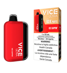 [vic2009b-mb] Manitoba *EXCISED* Disposable Vape Vice Ultra 60K Ice Cappin' Box of 4