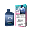 Federal *EXCISED* Disposable Vape STLTH Eco Box Blueberry Raspberry Box of 5