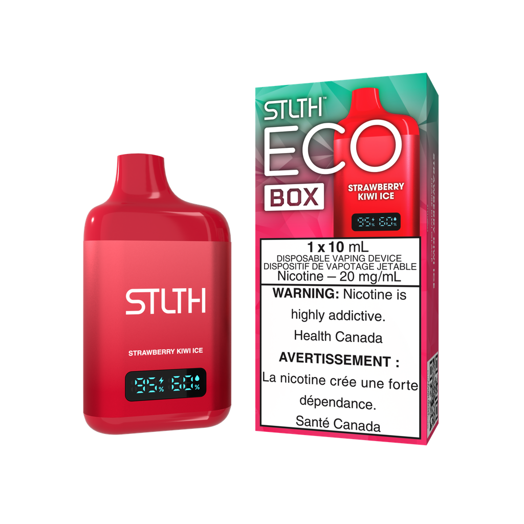 Federal *EXCISED* Disposable Vape STLTH Eco Box Strawberry Kiwi Ice Box of 5