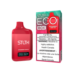 [sth3609b-fd] Federal *EXCISED* Disposable Vape STLTH Eco Box Strawberry Kiwi Ice Box of 5