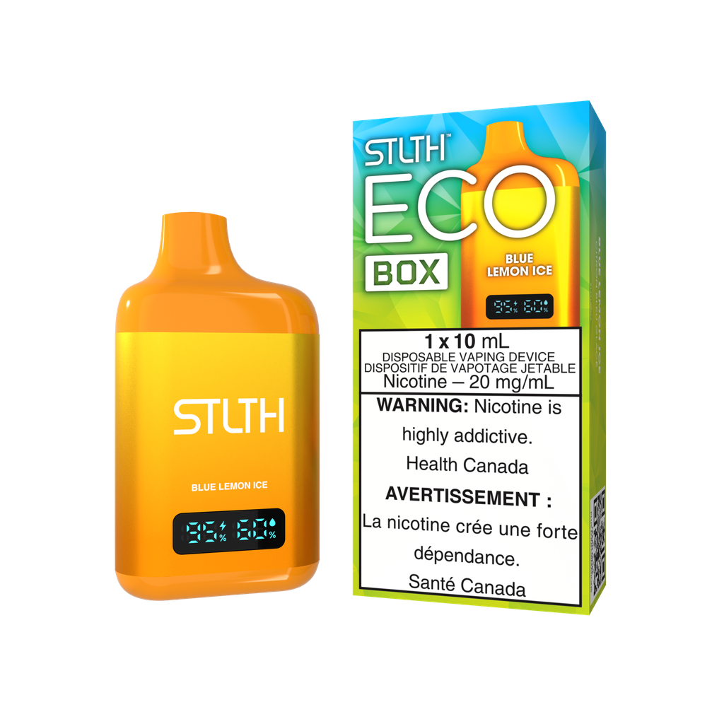 Manitoba *EXCISED* Disposable Vape STLTH Eco Box Blue Lemon Ice Box of 5