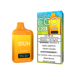 [sth3601b-mb] Manitoba *EXCISED* Disposable Vape STLTH Eco Box Blue Lemon Ice Box of 5