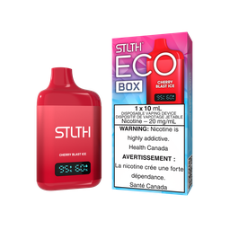 [sth3603b-mb] Manitoba *EXCISED* Disposable Vape STLTH Eco Box Cherry Blast Ice Box of 5