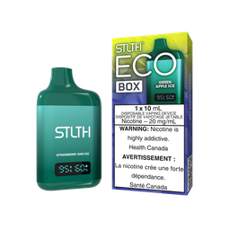 [sth3604b-mb] Manitoba *EXCISED* Disposable Vape STLTH Eco Box Green Apple Ice Box of 5
