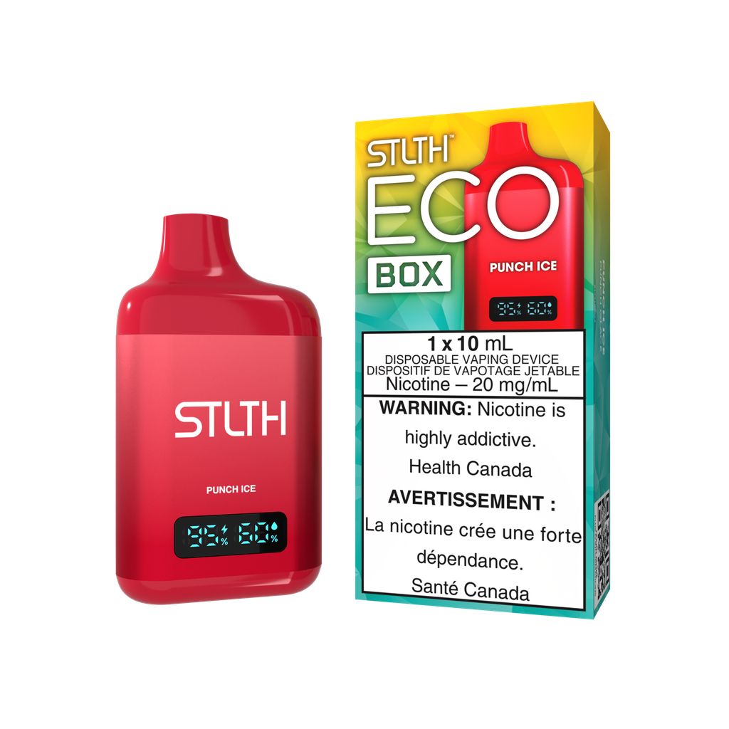 Manitoba *EXCISED* Disposable Vape STLTH Eco Box Punch Ice Box of 5