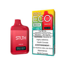 [sth3607b-mb] Manitoba *EXCISED* Disposable Vape STLTH Eco Box Punch Ice Box of 5