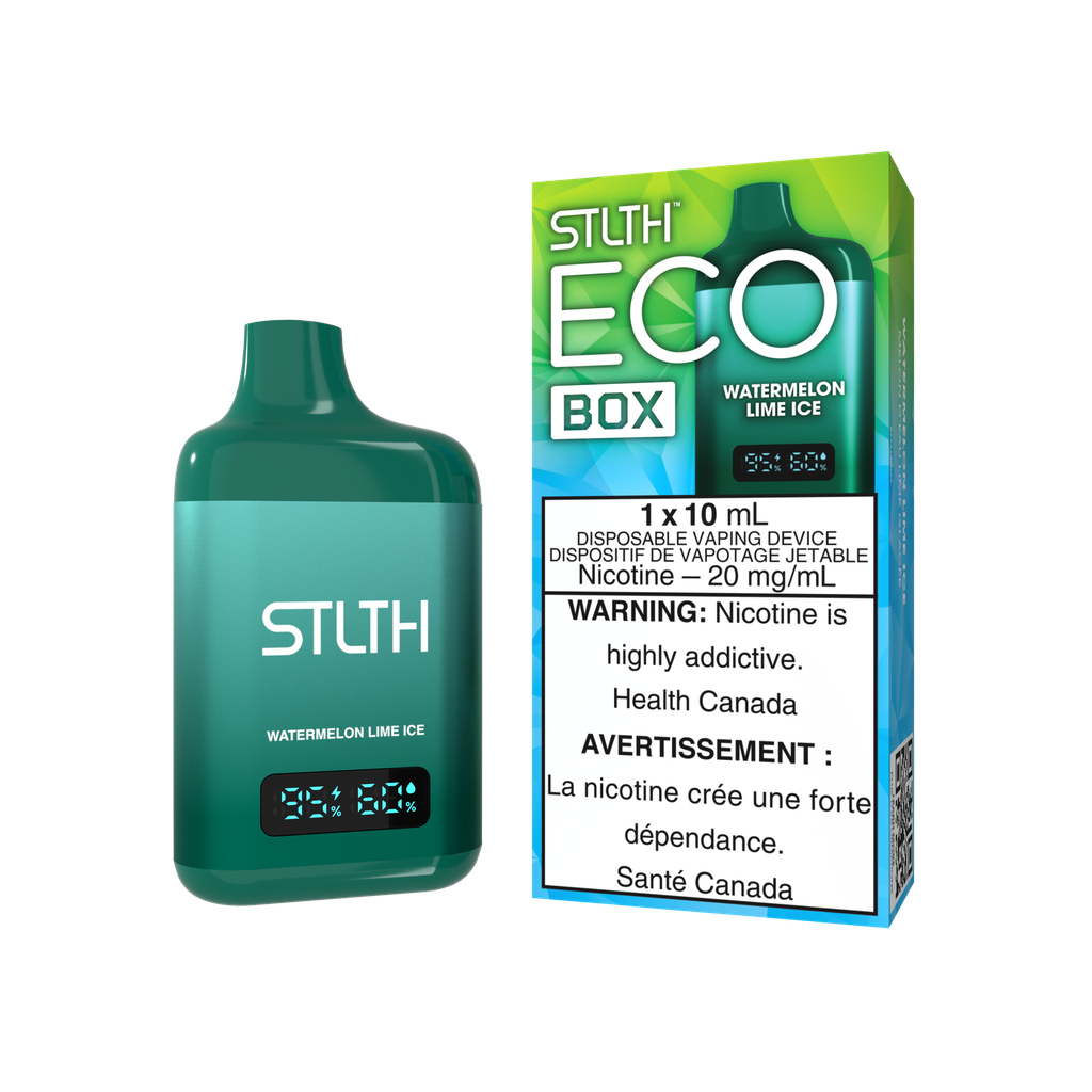 Manitoba *EXCISED* Disposable Vape STLTH Eco Box Watermelon Lime Ice Box of 5