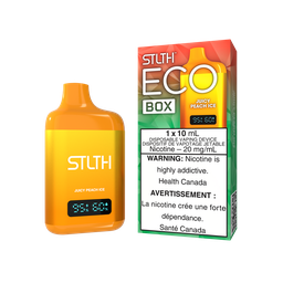 [sth3605b-ab] Alberta *EXCISED* Disposable Vape STLTH Eco Box Juicy Peach Ice Box of 5
