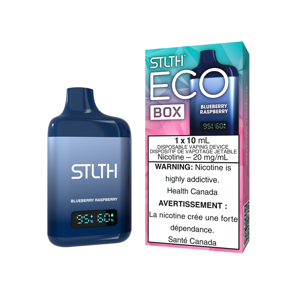 Ontario *EXCISED* Disposable Vape STLTH Eco Box Blueberry Raspberry Box of 5