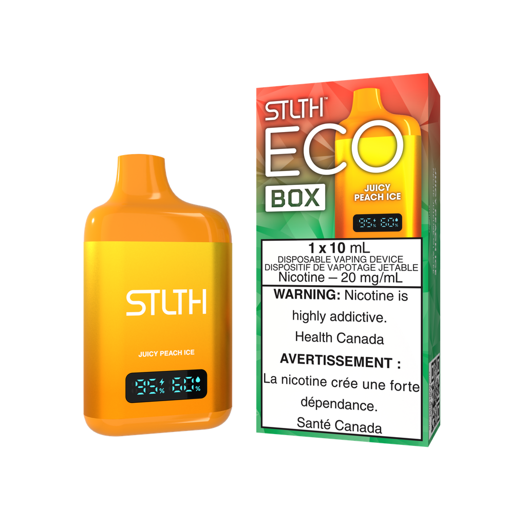 Ontario *EXCISED* Disposable Vape STLTH Eco Box Juicy Peach Ice Box of 5