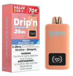 [dpv1605b-mb] Manitoba *EXCISED* Disposable Vape Drip'n Envi 70K Peach Blue Razz Ice Box of 5