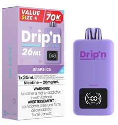 [dpv1602b-ab] Alberta *EXCISED* Disposable Vape Drip'n Envi 70K Grape Ice Box of 5