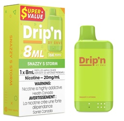 [dpv1708b-mb] Manitoba *EXCISED* Disposable Vape Drip'n Envi 8ML Snazzy S Storm Box of 5