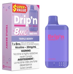 [dpv1709b-mb] Manitoba *EXCISED* Disposable Vape Drip'n Envi 8ML Triple Berry Box of 5