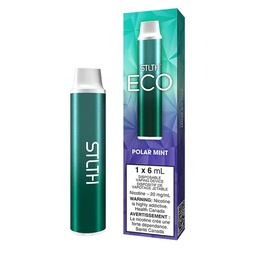 [sth3514b-mb] Manitoba *EXCISED* Disposable Vape STLTH ECO Polar Mint (0mg) Box of 6