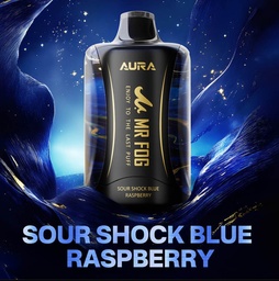 Alberta *EXCISED* Disposable Vape Mr Fog AURA 60K Sour Shock Blue Raspberry Box of 5