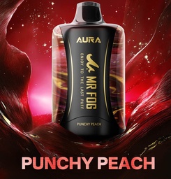 Ontario *EXCISED* Disposable Vape Mr Fog AURA 60K Punchy Peach Box of 5