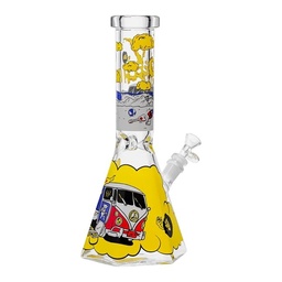 [acm252] Glass Bong Cheech Glass 7mm Smokey Camper Beaker 12"