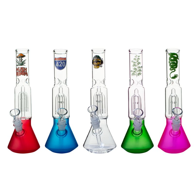 Glass Bong OG Beaker Tree Perculator 12"