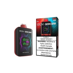 [sth3714b-ab] Alberta *EXCISED* Disposable Vape STLTH X Geek Bar 80K Pulse Red Punch Ice Box of 4