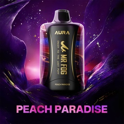 Manitoba *EXCISED* Disposable Vape Mr Fog AURA 60K Peach Paradise Box of 5