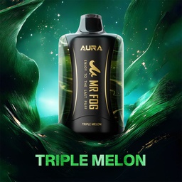 Manitoba *EXCISED* Disposable Vape Mr Fog AURA 60K Triple Melon Box of 5