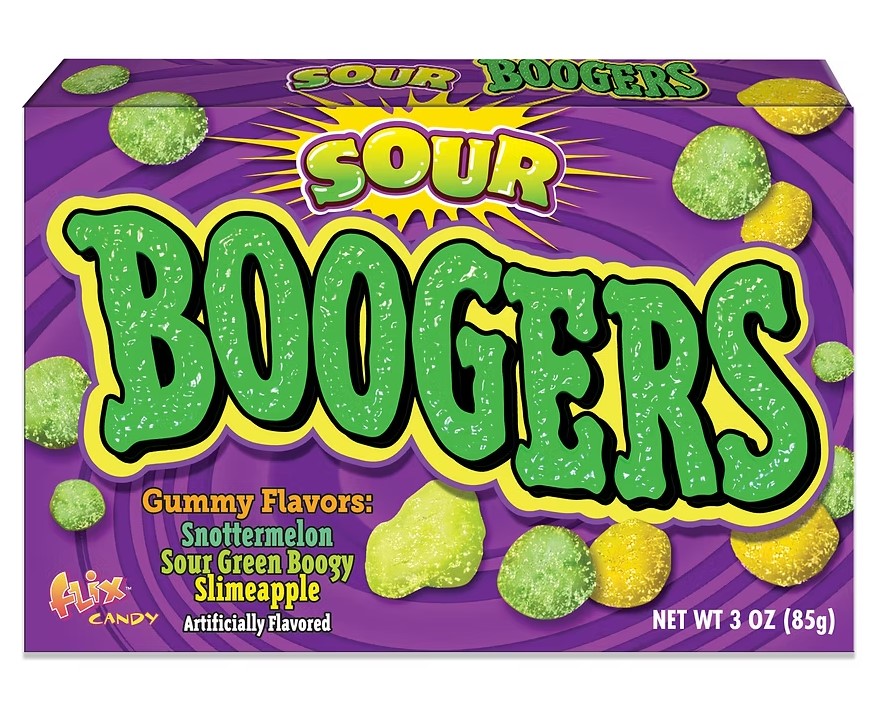 Snacks Sour Boogers Gummy Candy 85g Box of 12