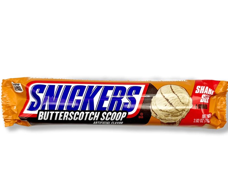 Snacks Snickers Butterscotch Scoop Share Size 79g Box of 24