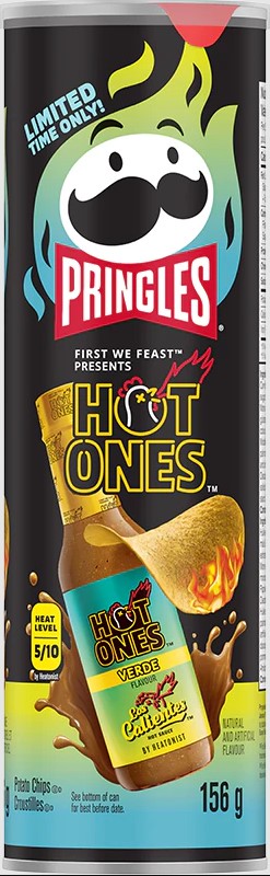 Snacks Pringles Hot One's Verde 156g Box of 14