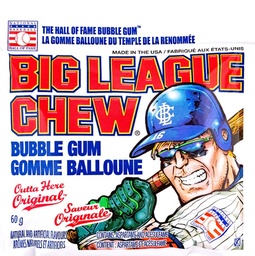 [es1082b] Snacks Big League Chew Bubble Gum Outta Here Original Box of 12