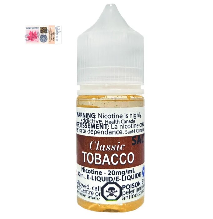 Manitoba *EXCISED* Nicotine Liquid Classic Salt 30ml Tobacco