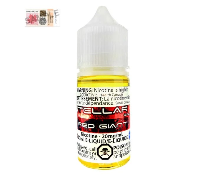 Manitoba *EXCISED* Nicotine Liquid Stellar Salt 30ml Red Giant eLiquid