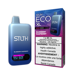[sth3802b-mb] Manitoba *EXCISED* Disposable Vape STLTH Eco XL Blueberry Raspberry Box of 5