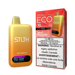 [sth3805b-mb] Manitoba *EXCISED* Disposable Vape STLTH Eco XL Juicy Peach Ice Box of 5
