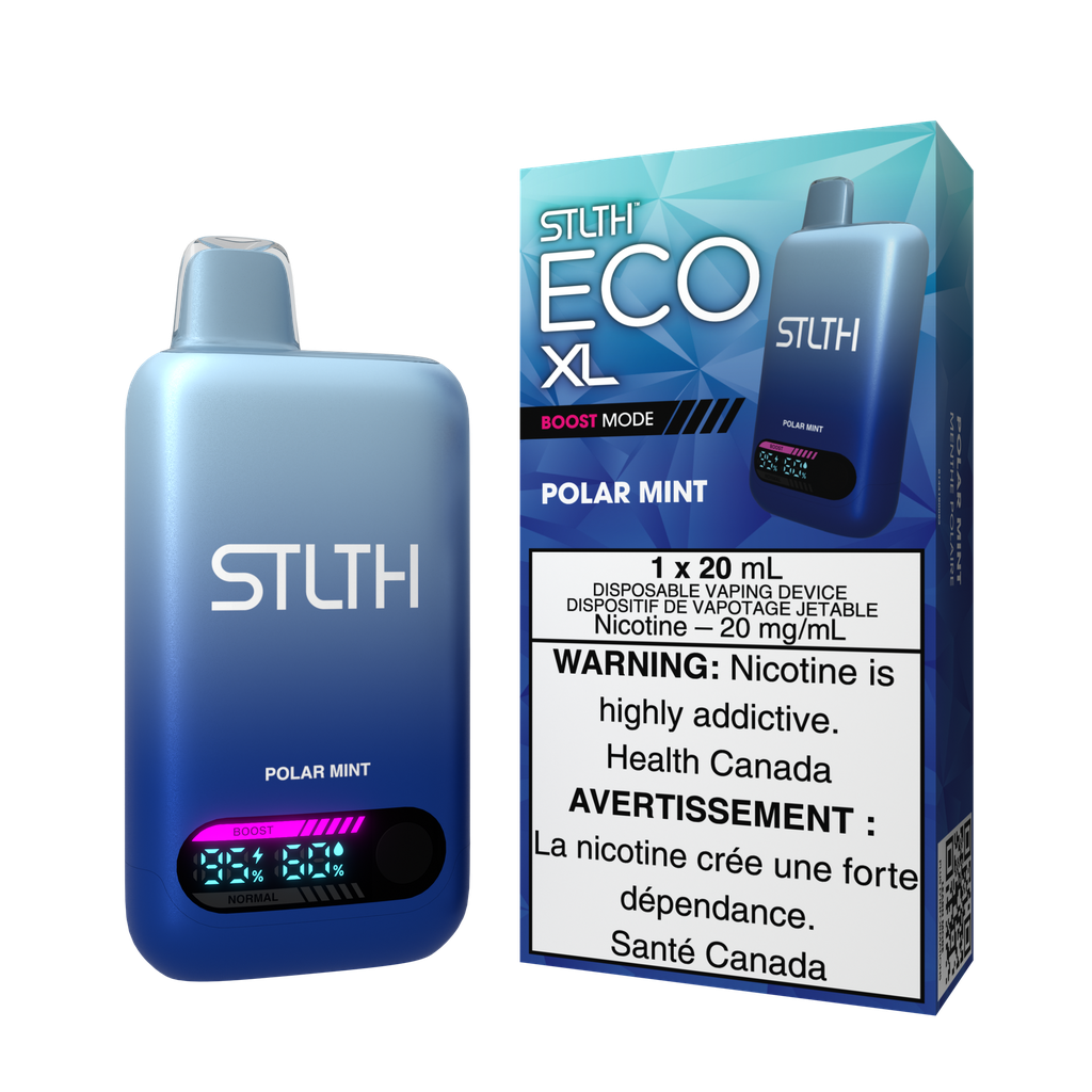 Manitoba *EXCISED* Disposable Vape STLTH Eco XL Polar Mint Box of 5